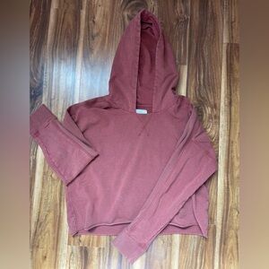 Aerie offline crop hooded sweater
